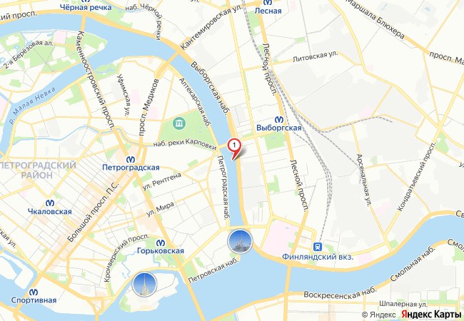 Офис ПТС-автоломбард в Санкт-Петербурге на карте